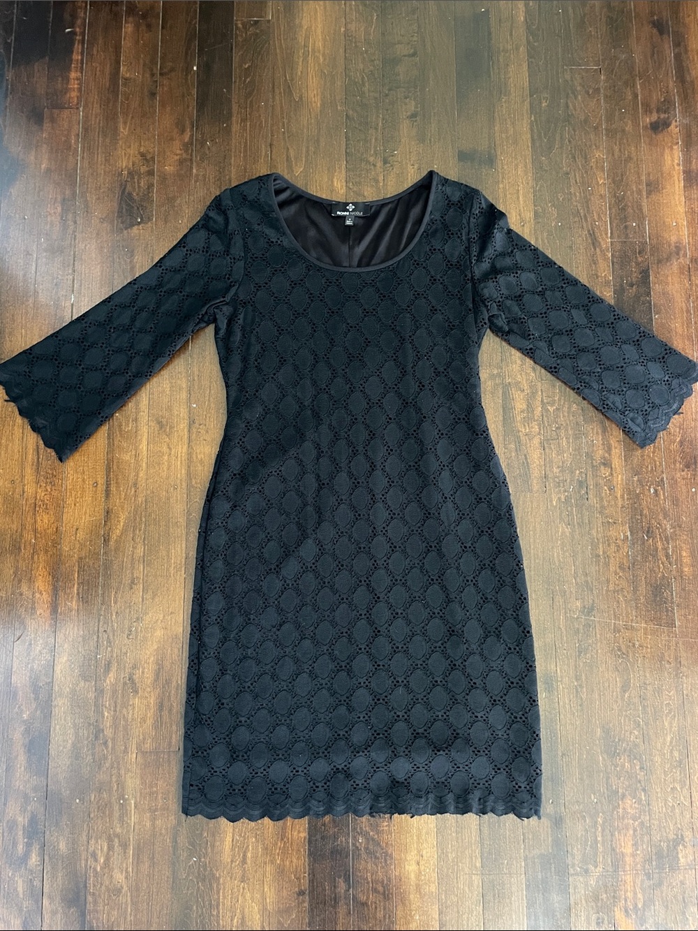 Ronni Nicole Black Lace Sheath Dress